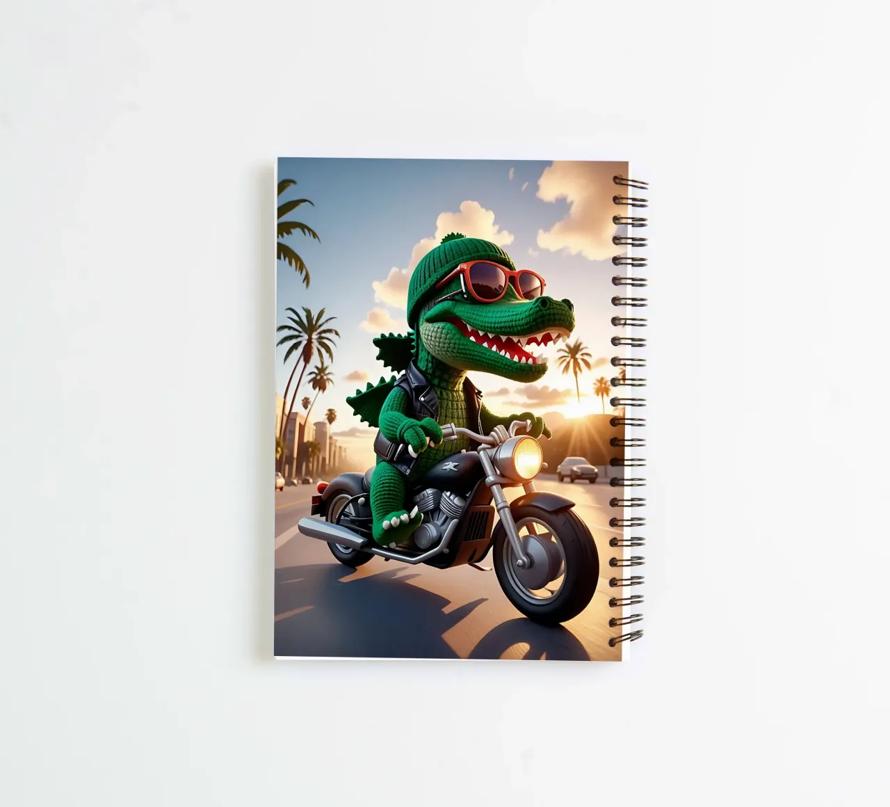 Crocodile_style_A_3 spiral notebook by Tierisch bunt by LK