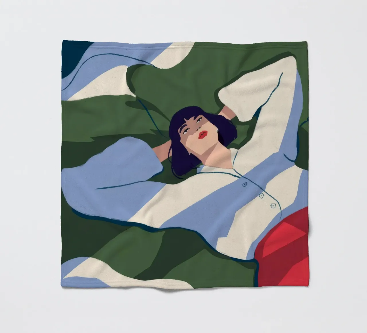 Sogno sereno ad occhi aperti coperta in pile da Prism Palette