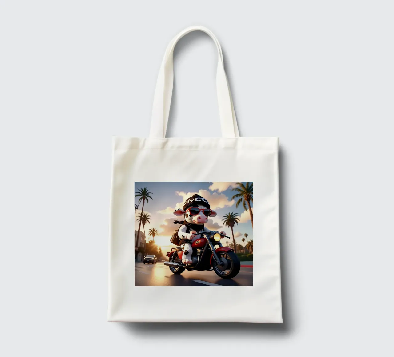 Stile_mucca_A_3 borsa in juta da Tierisch bunt by LK