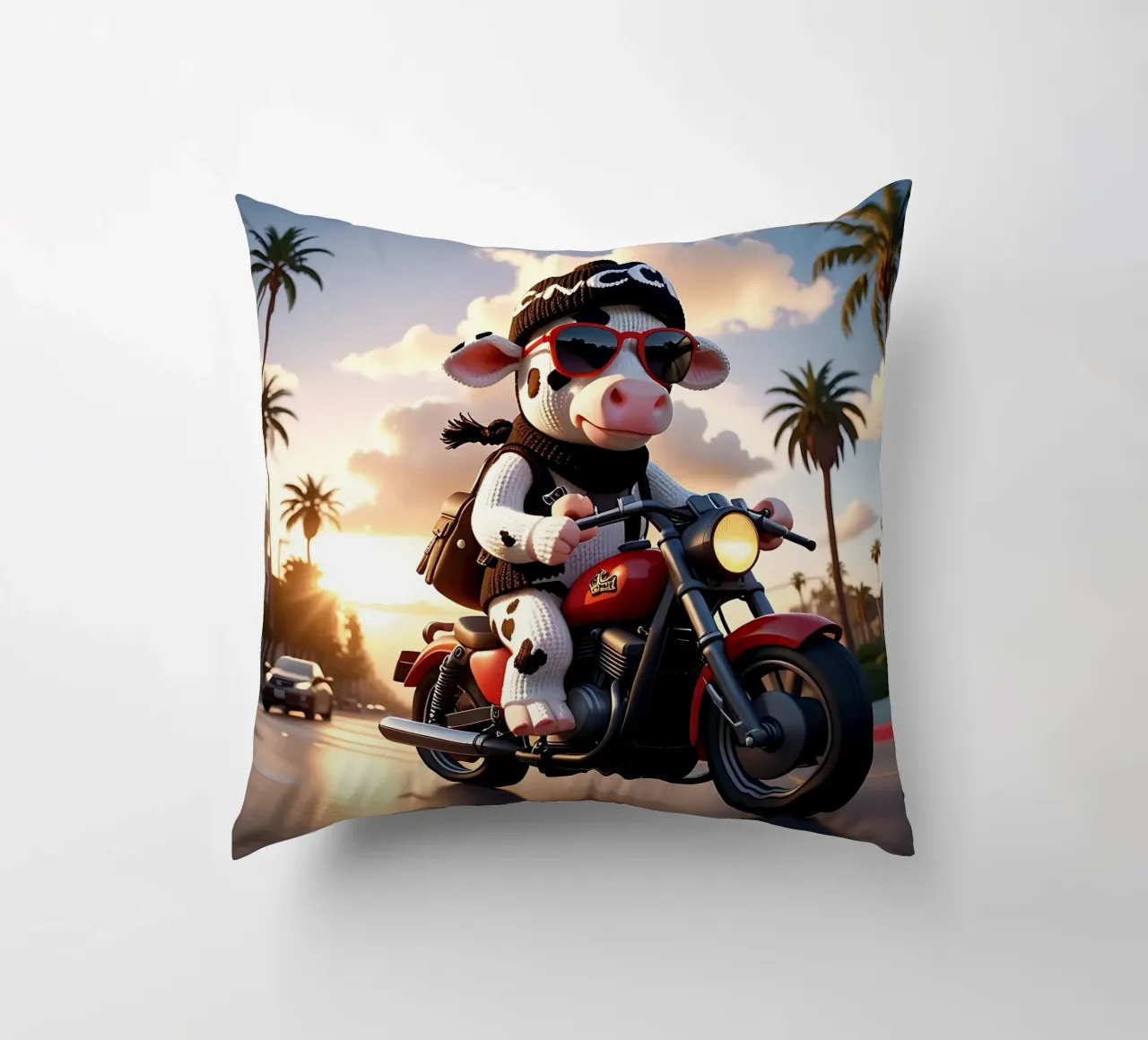 Stile_mucca_A_3 cuscino da Tierisch bunt by LK