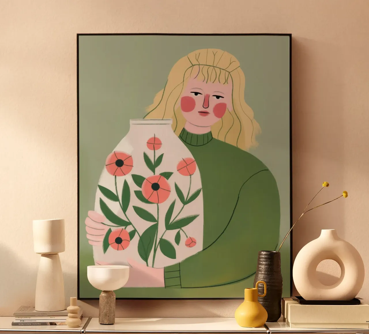 Abbraccio floreale plexiglass da Prism Palette