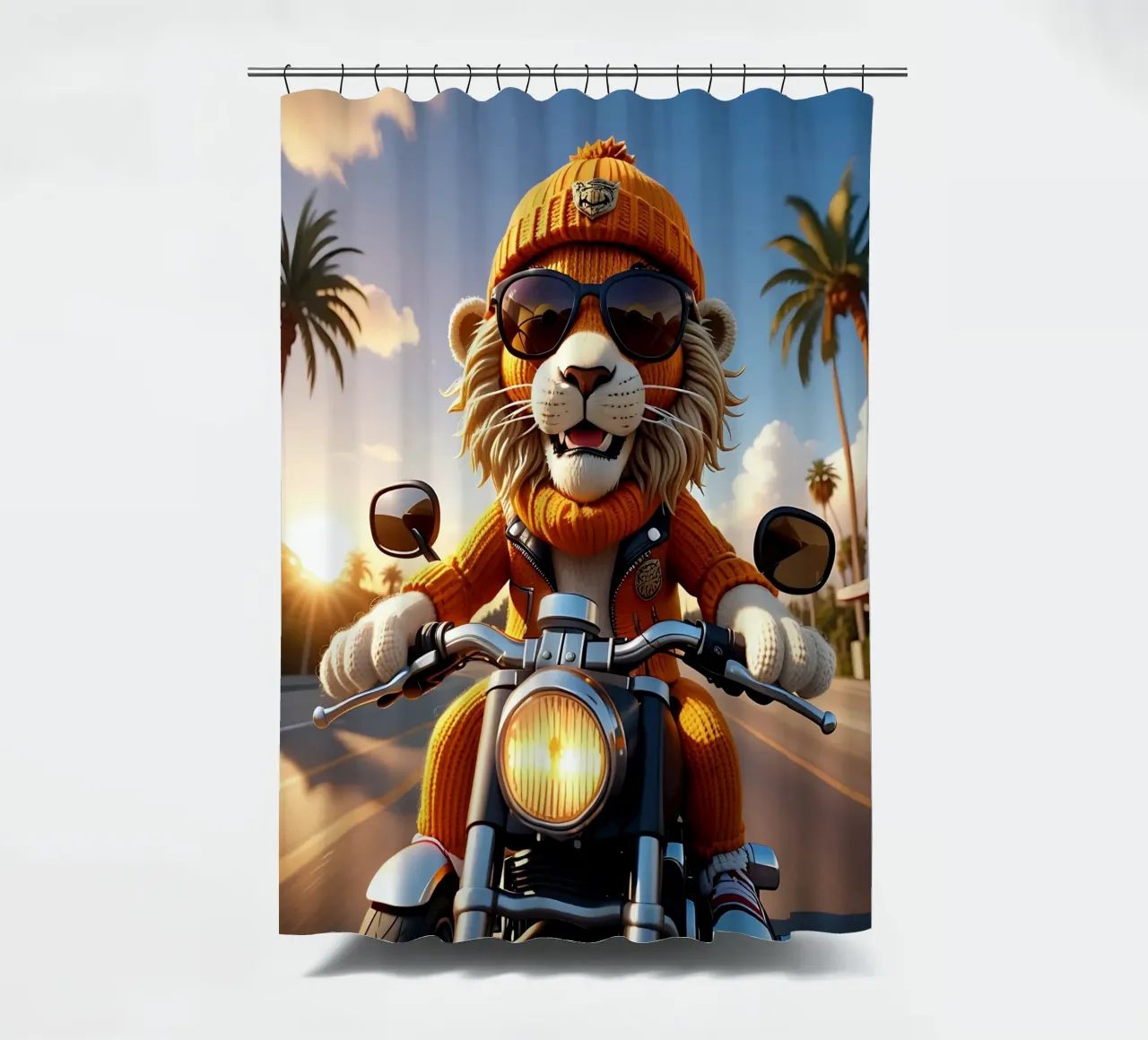 Leone_Stile_A_1 tenda da doccia da Tierisch bunt by LK