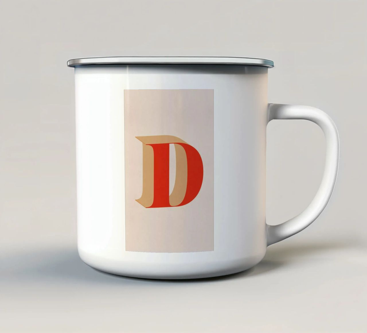 Red D tazza in smalto da daylight design studio
