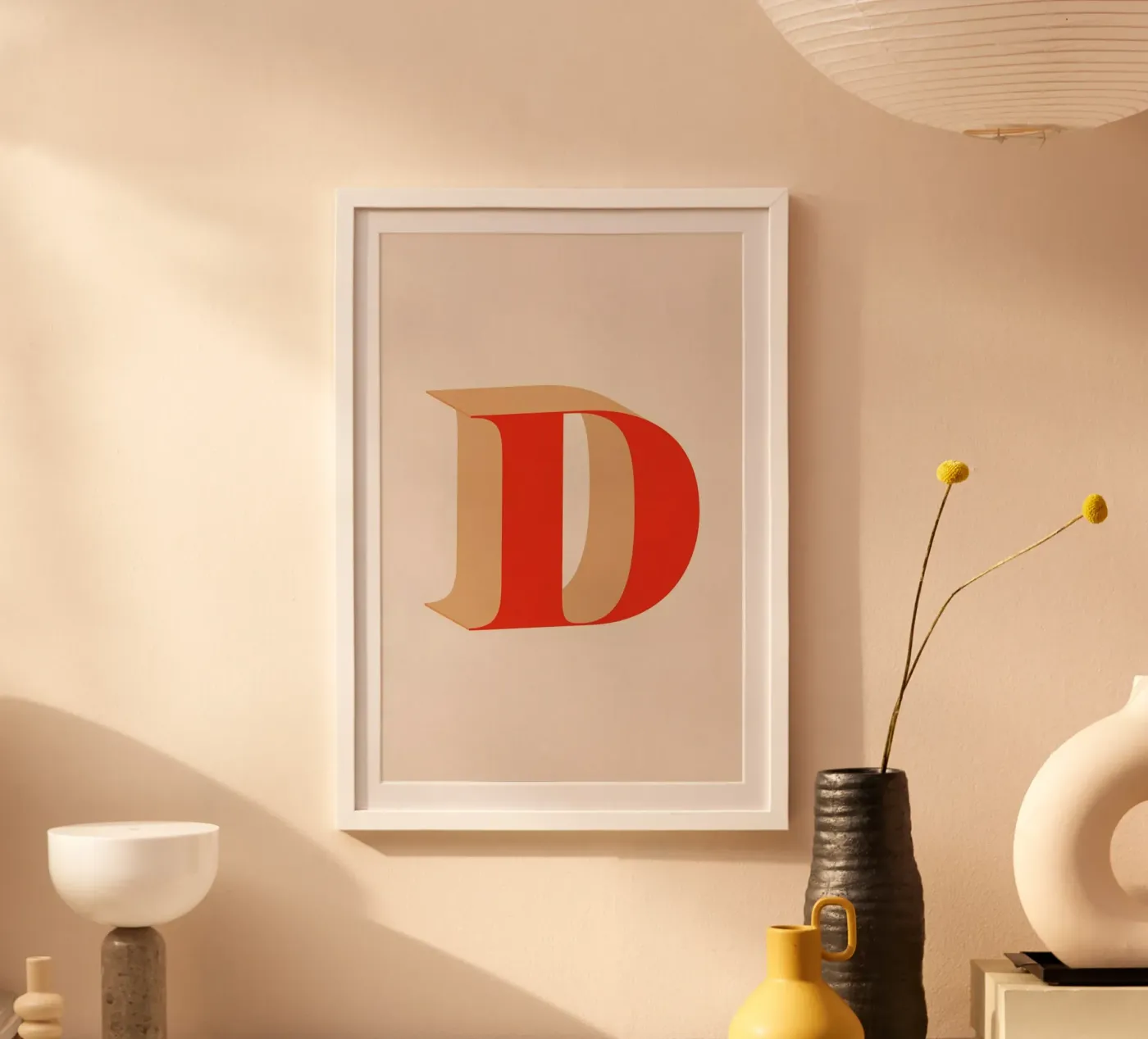 Red D poster by daylight design studio