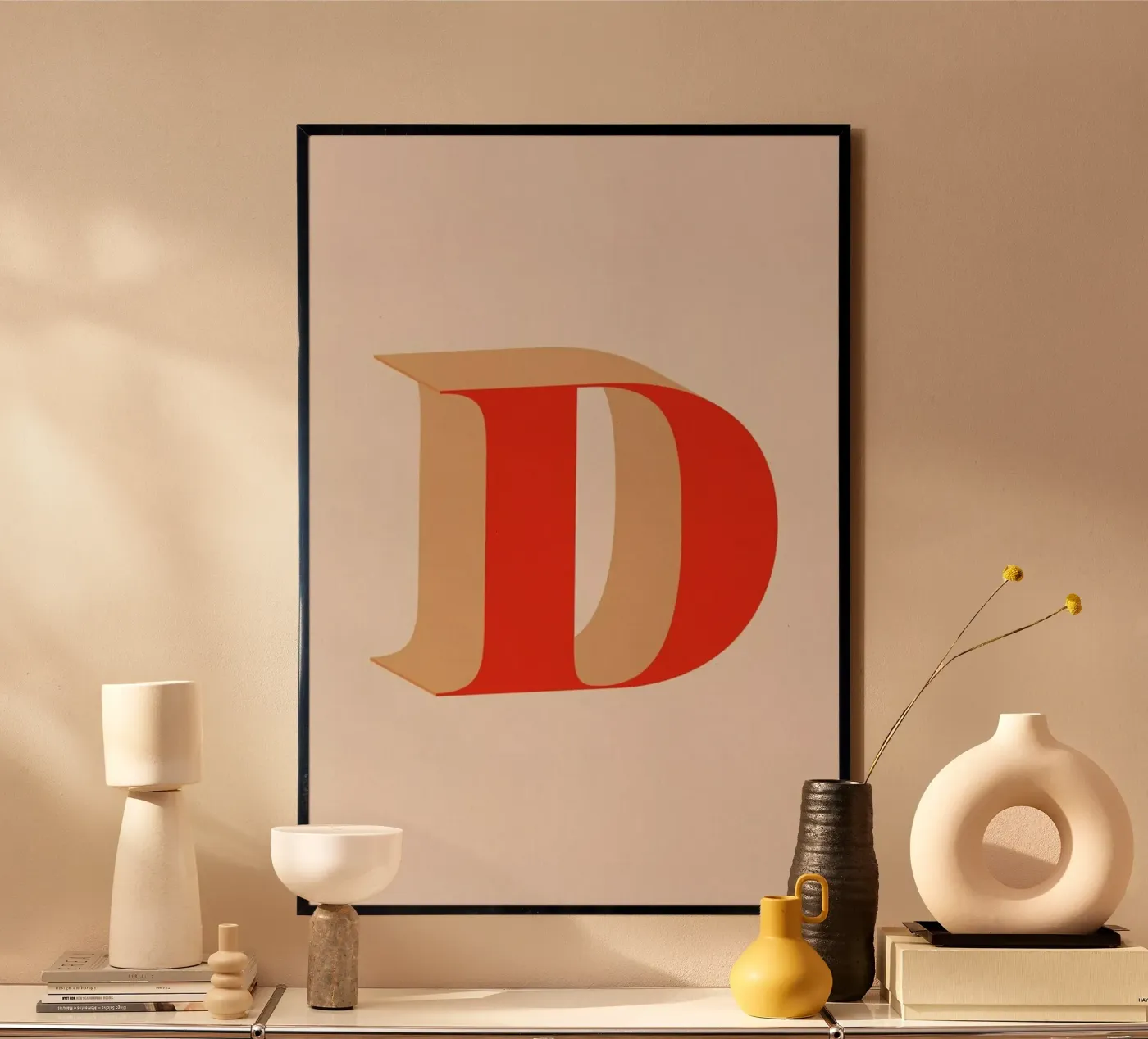 Red D poster by daylight design studio