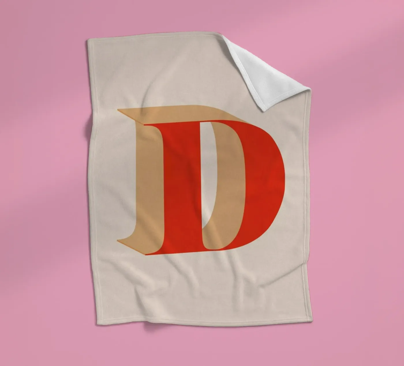 Red D Fleecedecke von daylight design studio