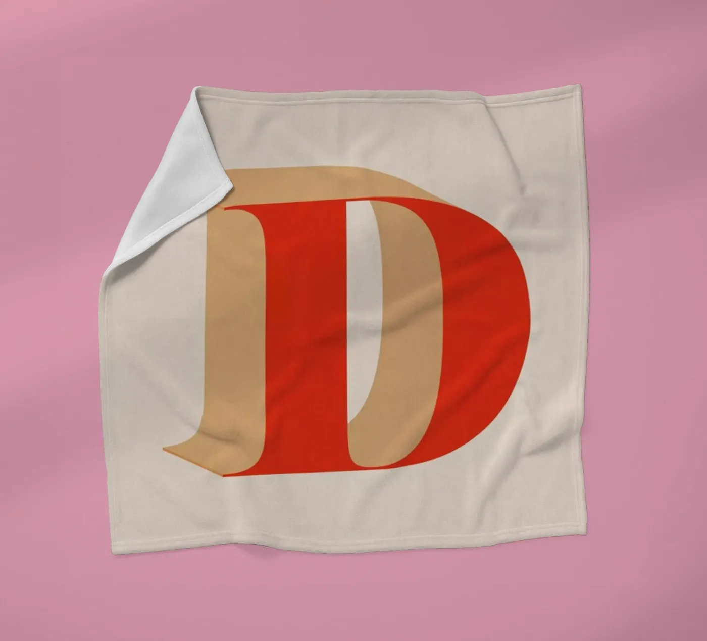 Red D Fleecedecke von daylight design studio