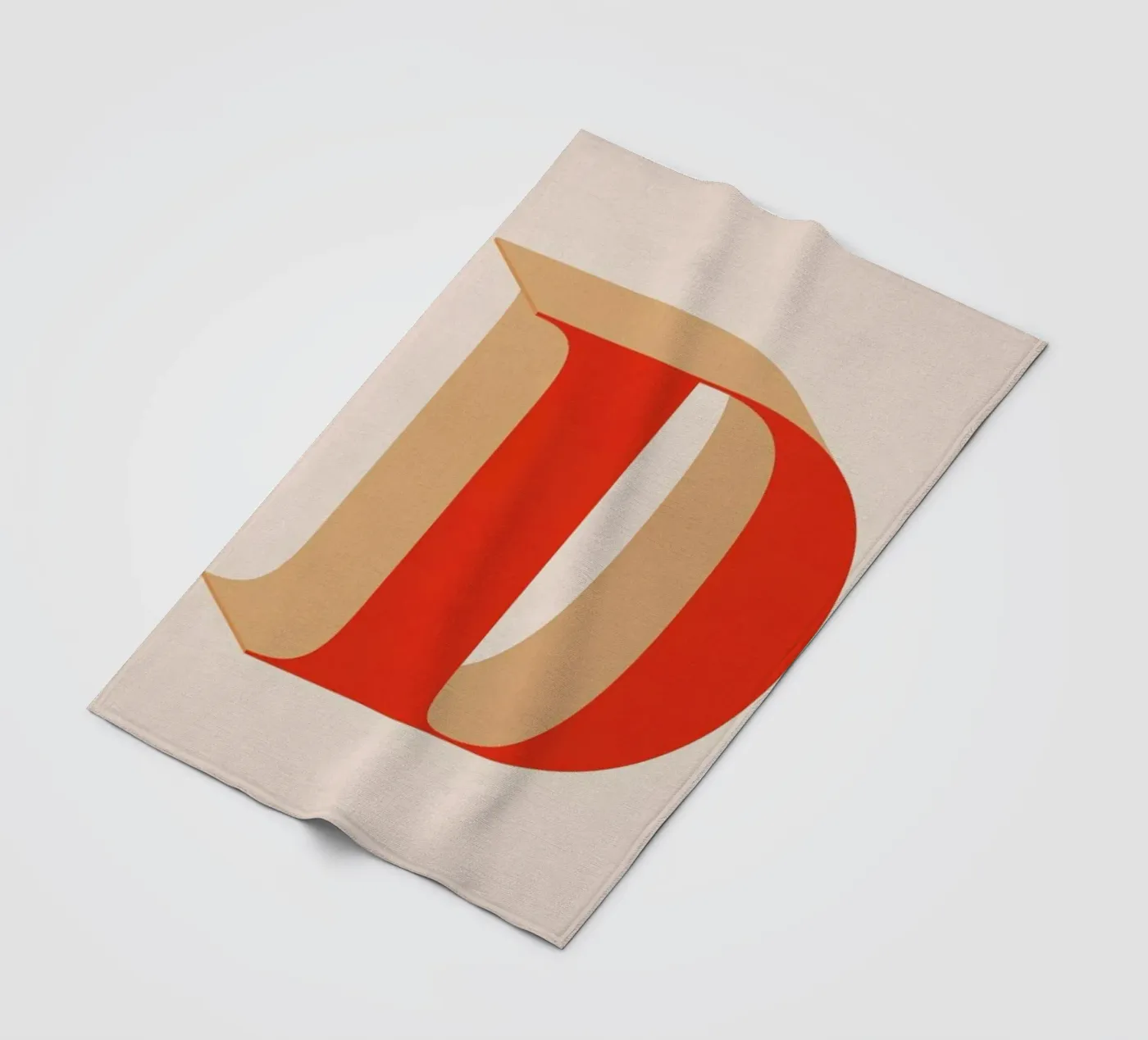 Red D Fleecedecke von daylight design studio