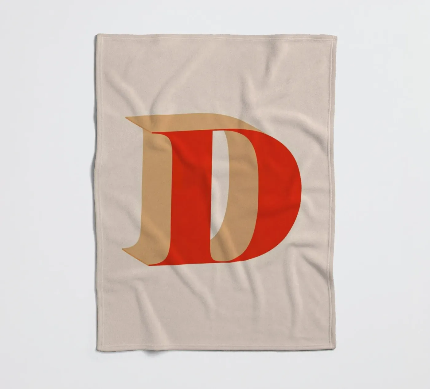 Red D Fleecedecke von daylight design studio