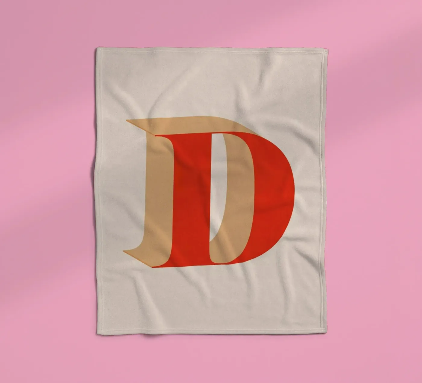 Red D Fleecedecke von daylight design studio