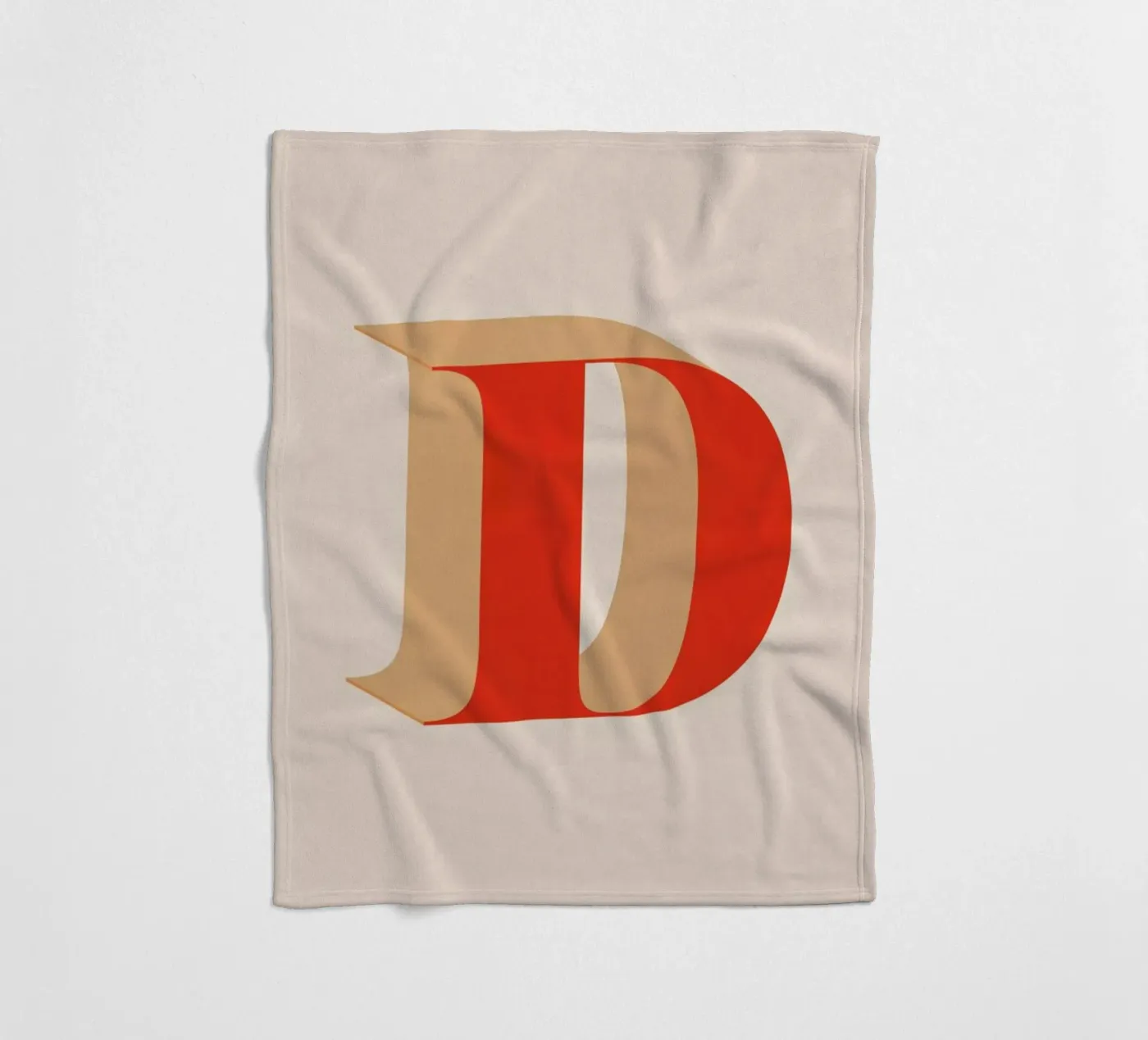 Red D Fleecedecke von daylight design studio