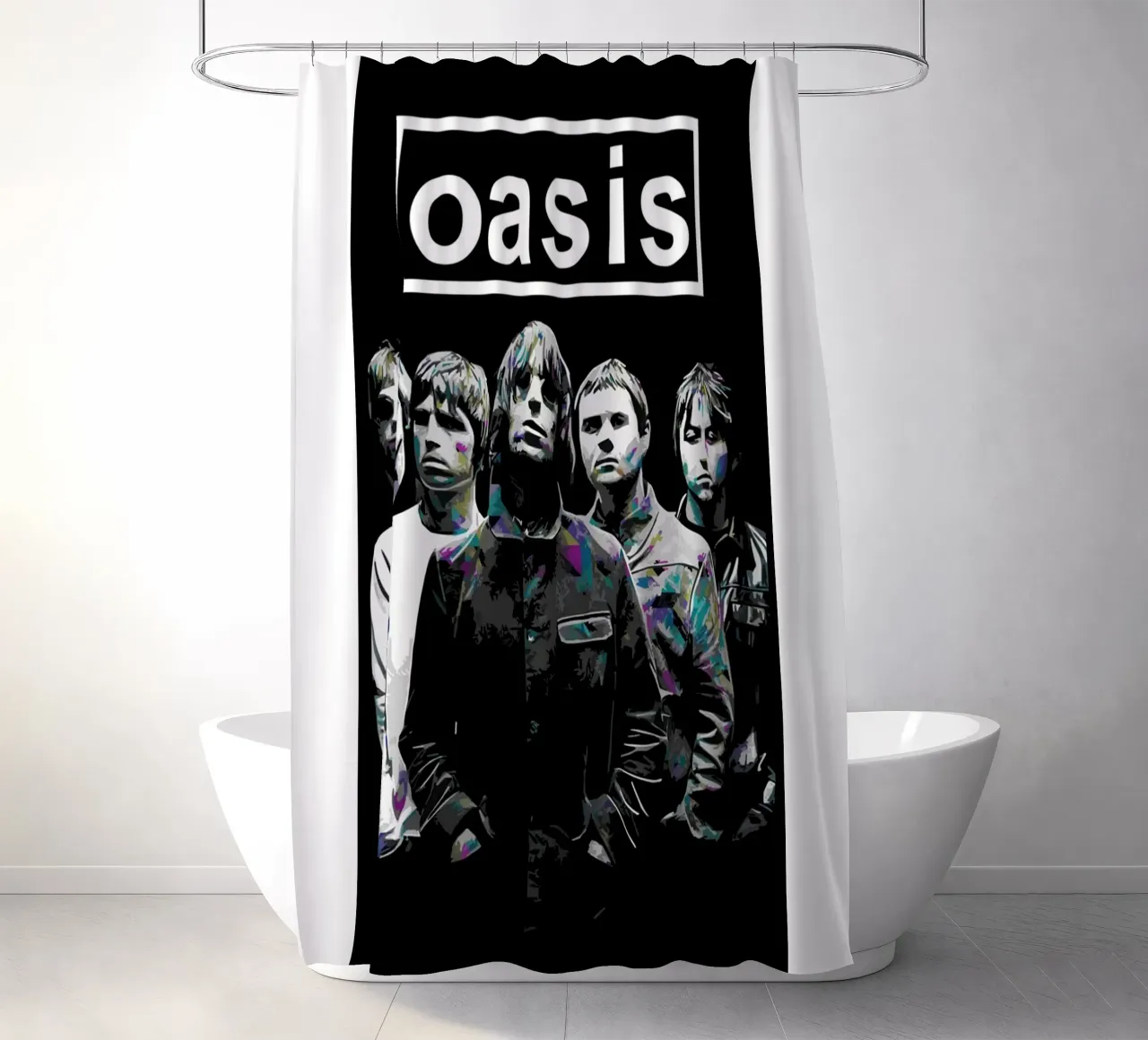 Oasis Rock shower curtain by HUMMERSONIC