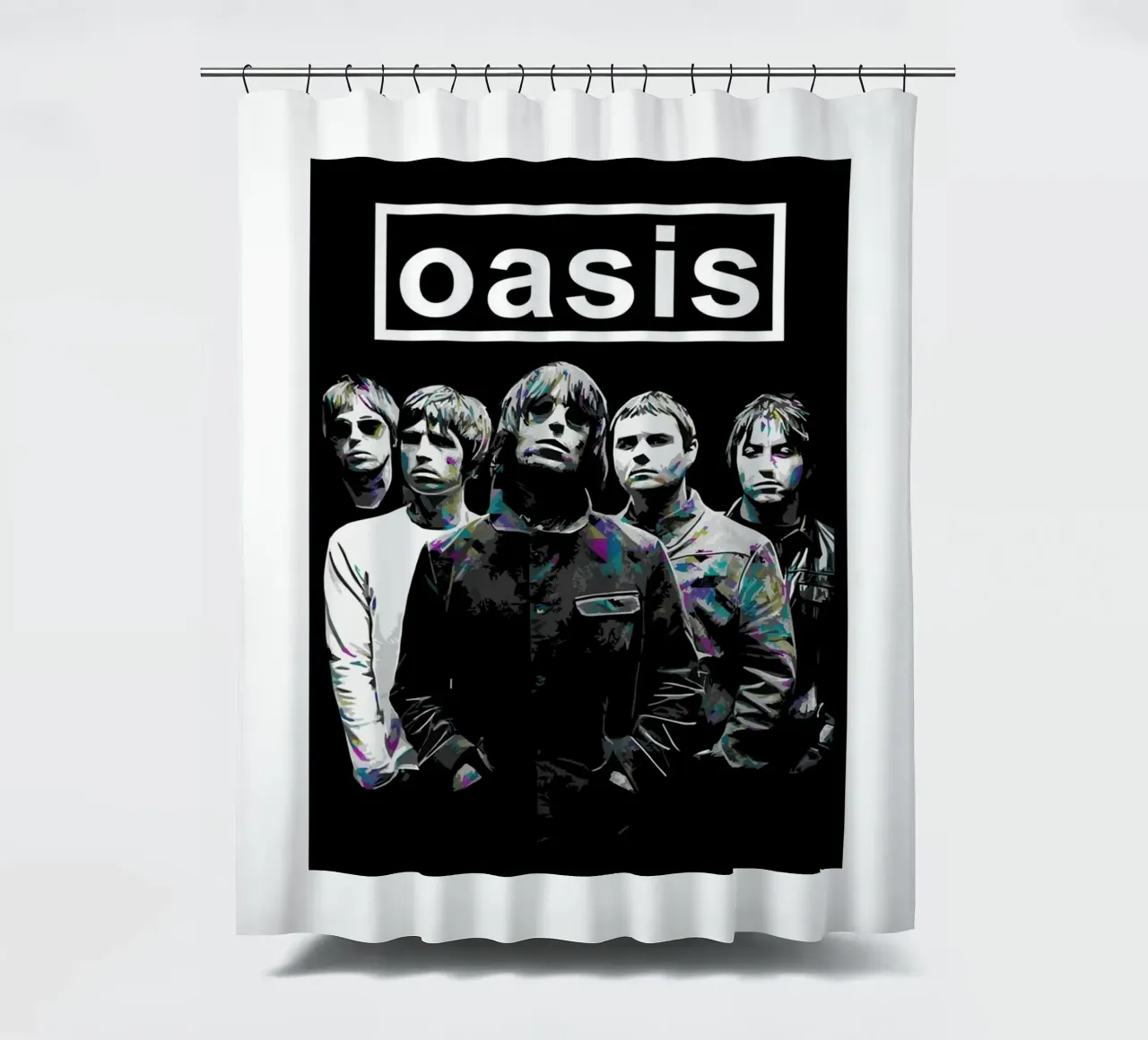 Oasis Rock shower curtain by HUMMERSONIC