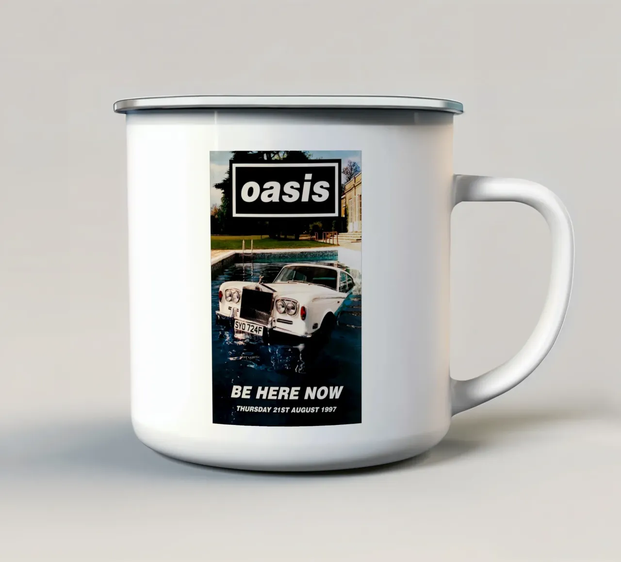 Oasi Be Here Now tazza in smalto da HUMMERSONIC