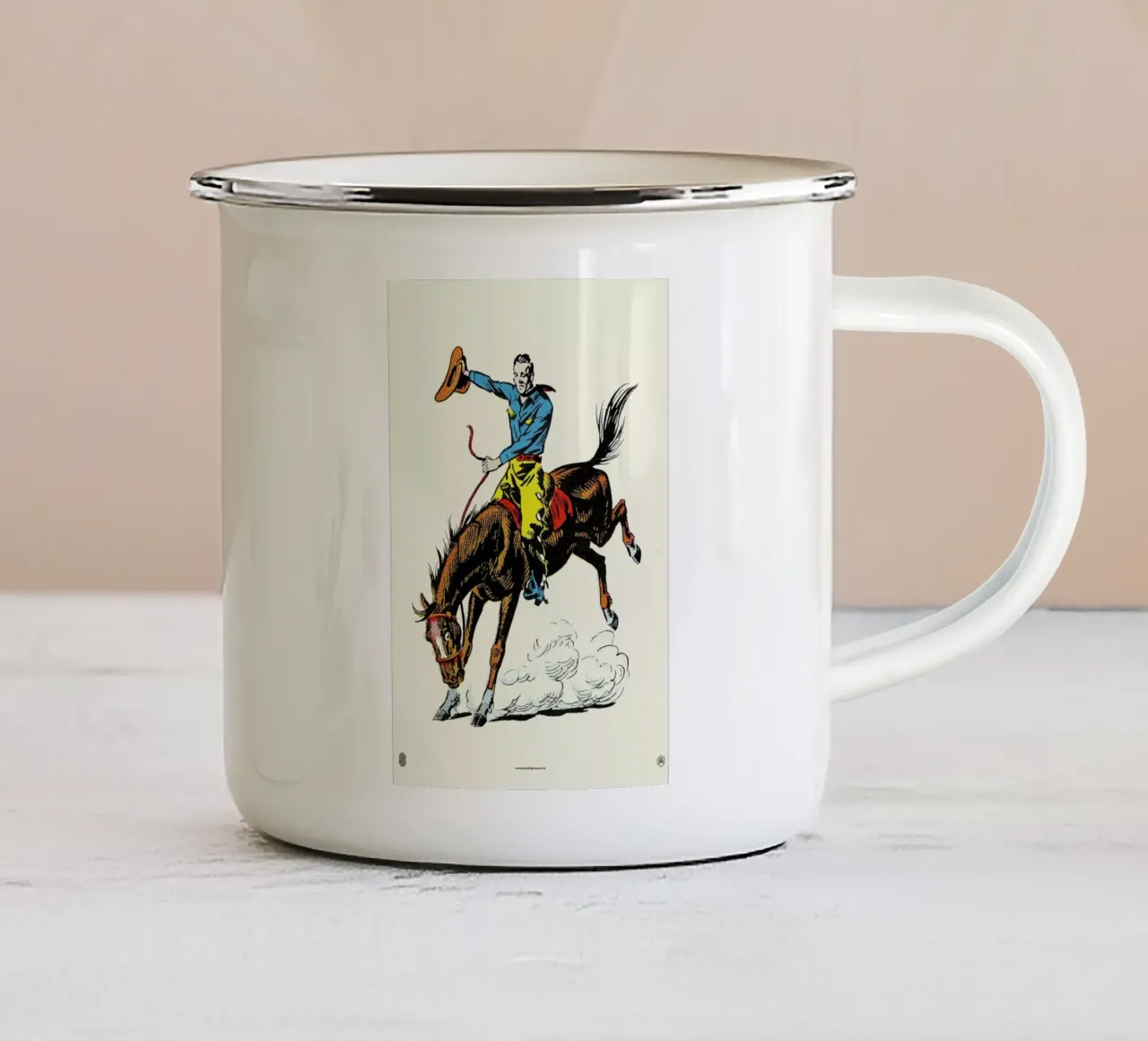 Rodeo enamel mug by a Love Supreme