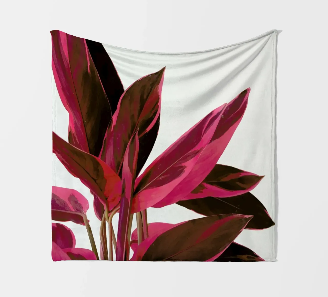 Foglie rosse II coperta in pile da Cassia Beck Photography
