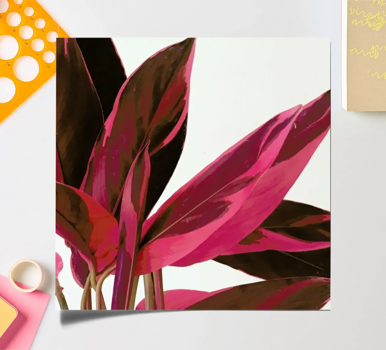 Red Leaves II sticker sheet by Cassia Beck Photography