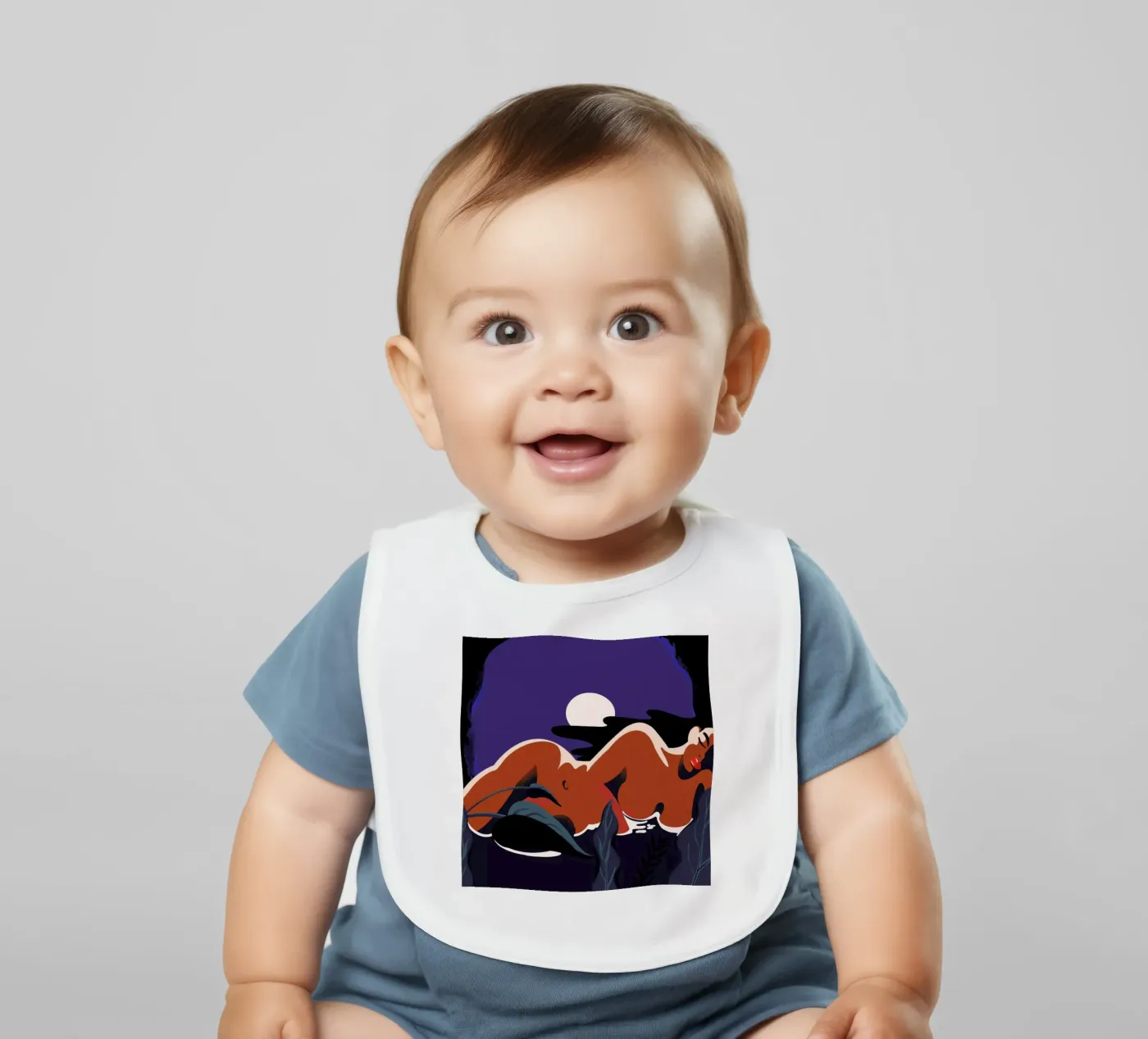 Moonlight baby slabbetje van Kika illu