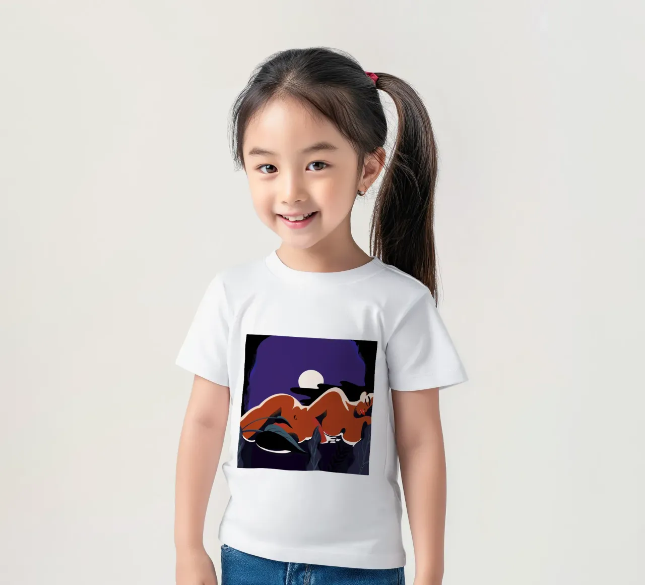 Moonlight t-shirt bambini da Kika illu