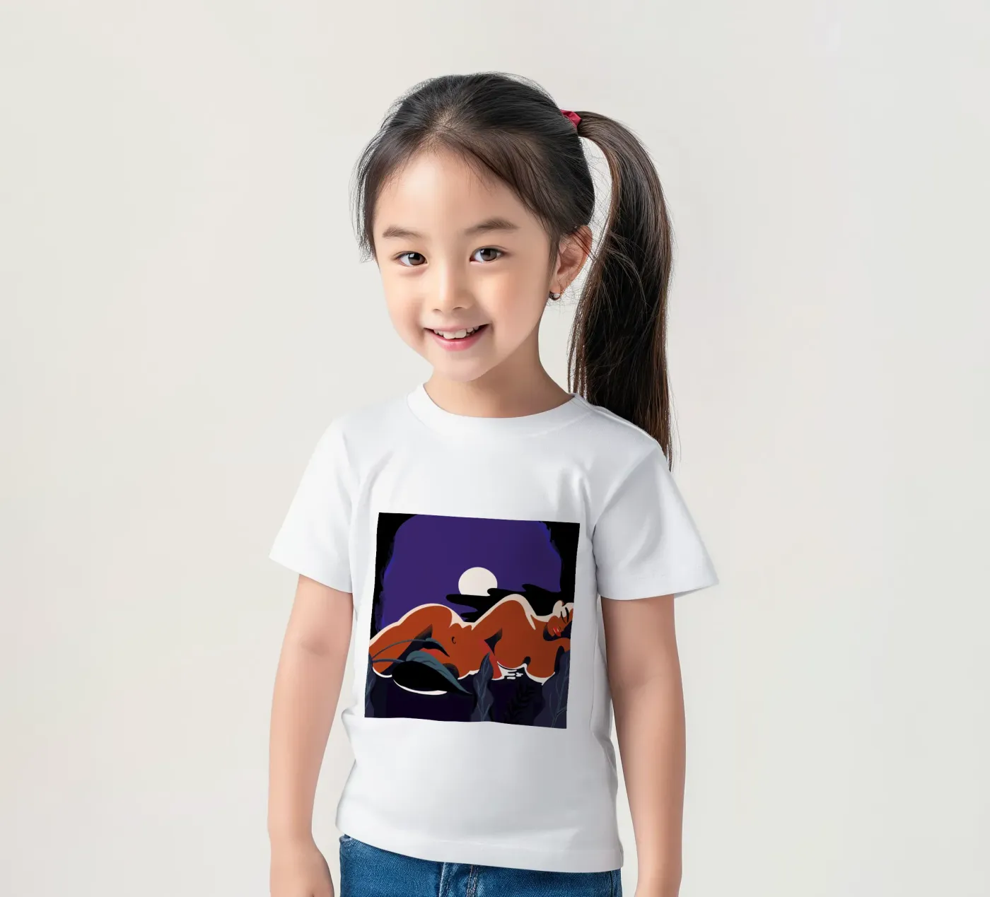 Moonlight kinder t-shirt van Kika illu