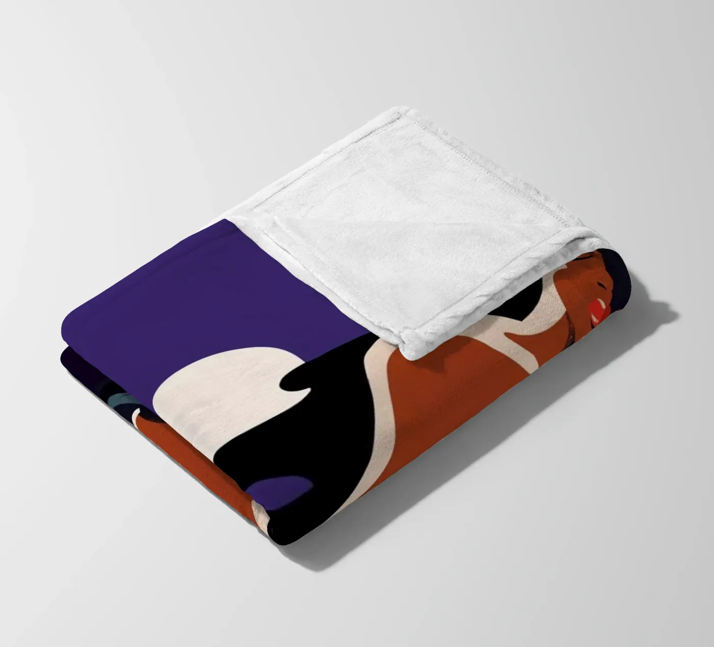 Moonlight fleece blanket by Kika illu