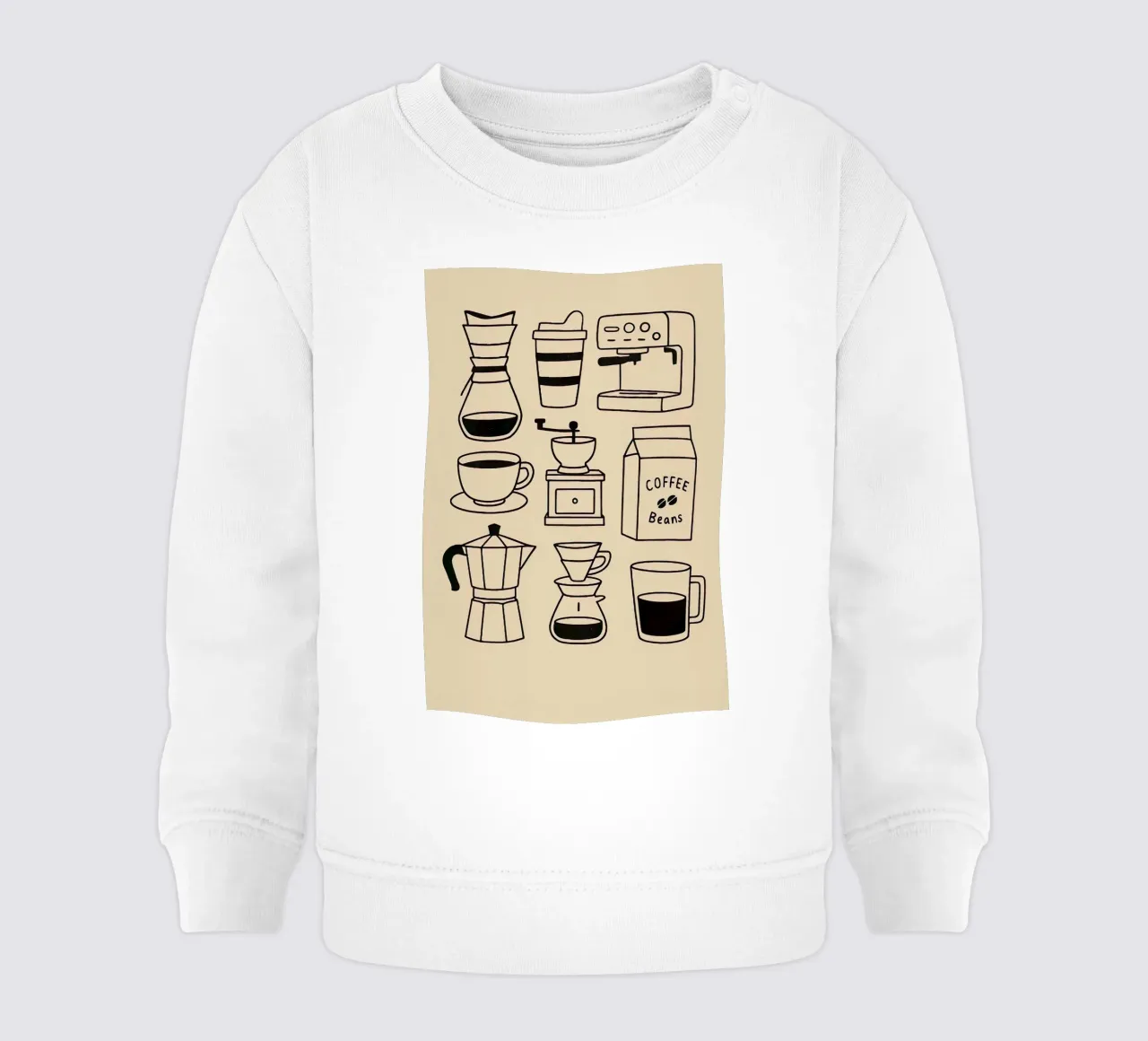 Coffee Coffee Coffee Baby Sweatshirt von NORDLICHT DESIGNS