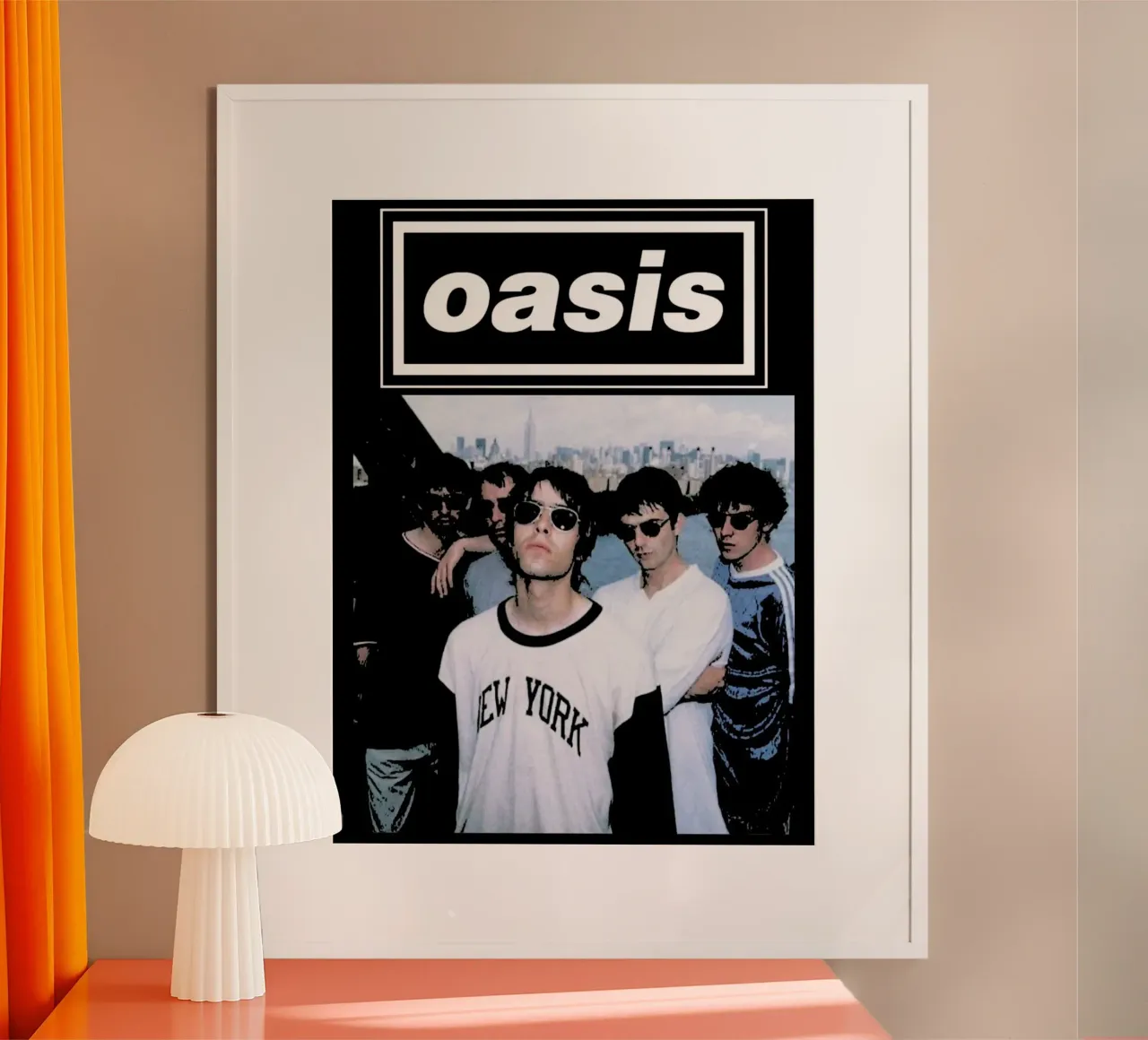 Leggenda dell'Oasi poster con telaio in legno da HUMMERSONIC