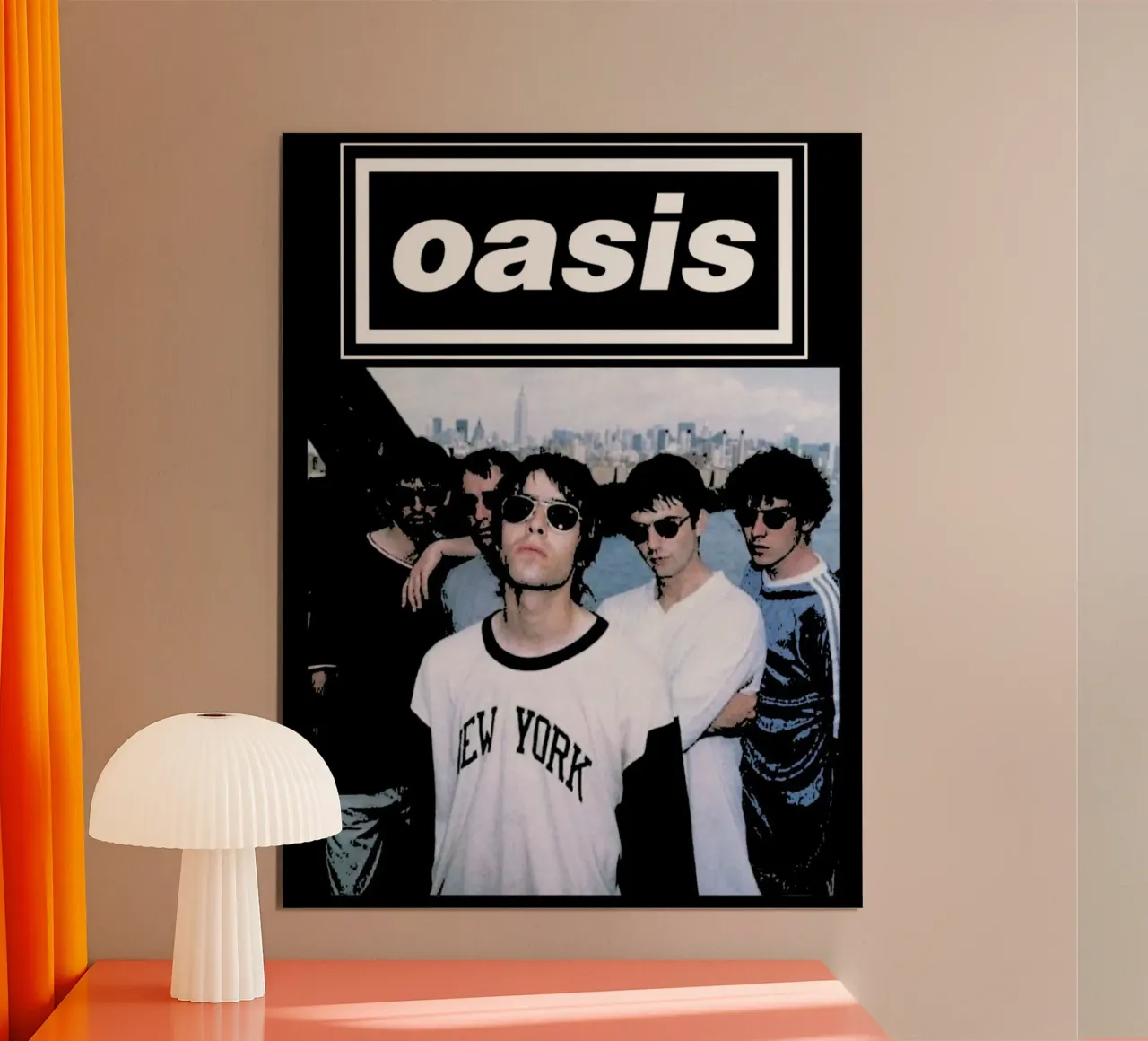 Leggenda dell'Oasi poster con telaio in legno da HUMMERSONIC