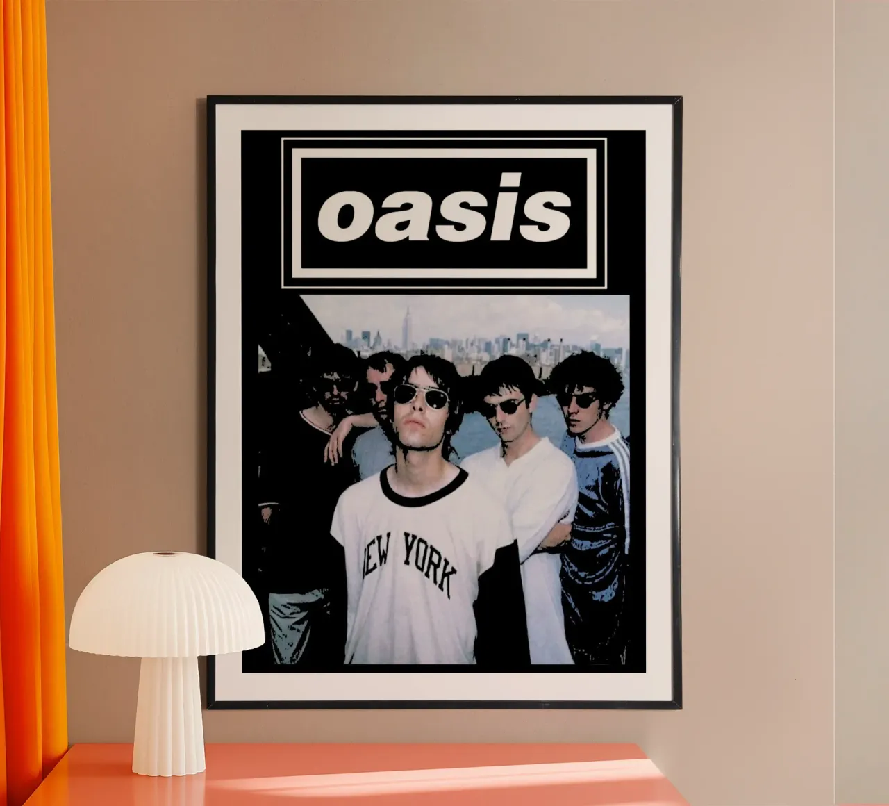 Leggenda dell'Oasi poster con telaio in legno da HUMMERSONIC