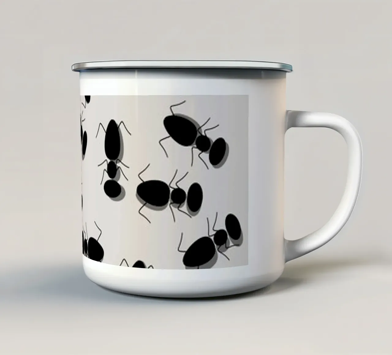 Hormigas taza de esmalte de LaylaOzPatterns