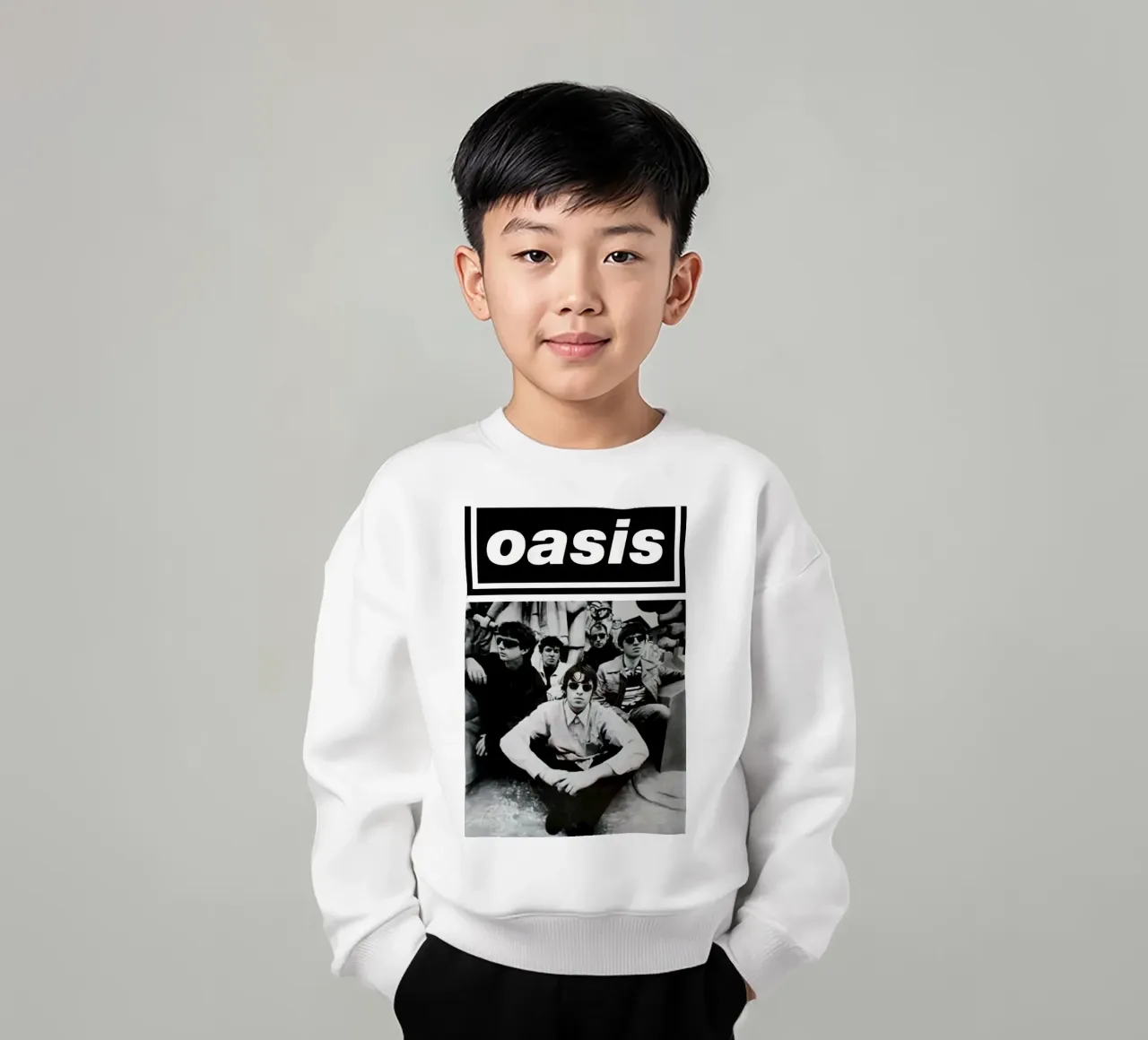 Oasi bianca e nera felpa bambino da HUMMERSONIC