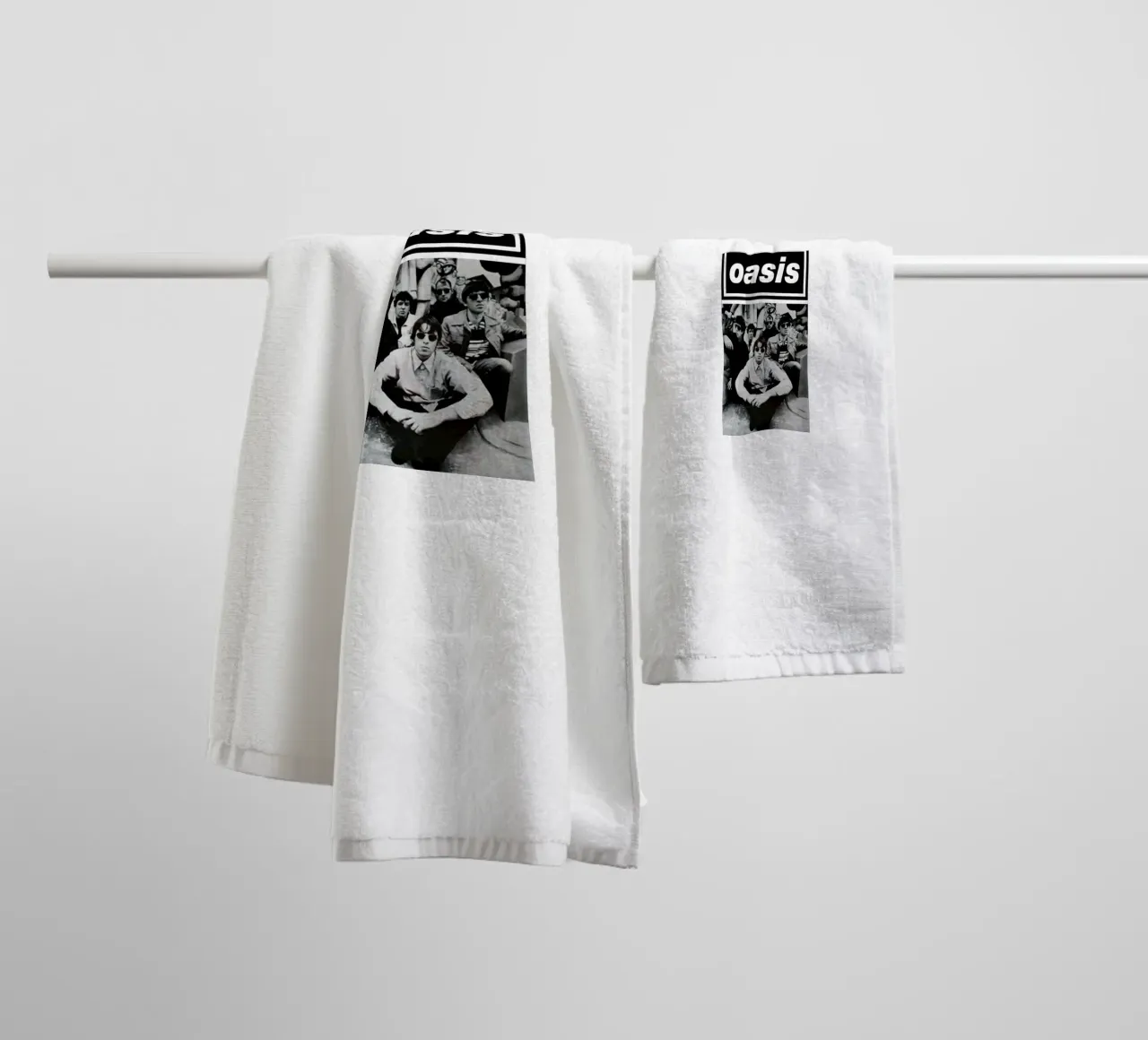 Black White Oasis towel by HUMMERSONIC