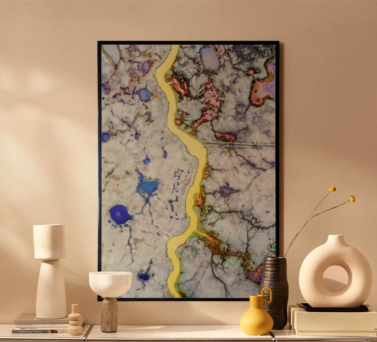 Sulphur poster con telaio in plastica da METROPOLIS