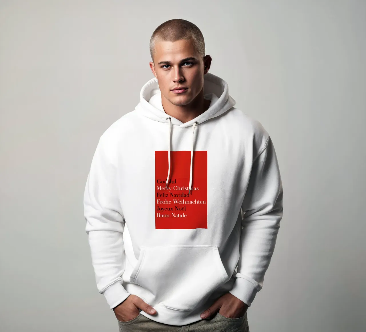 Strict Christmas Greetings felpa con cappuccio da Bo Lundberg