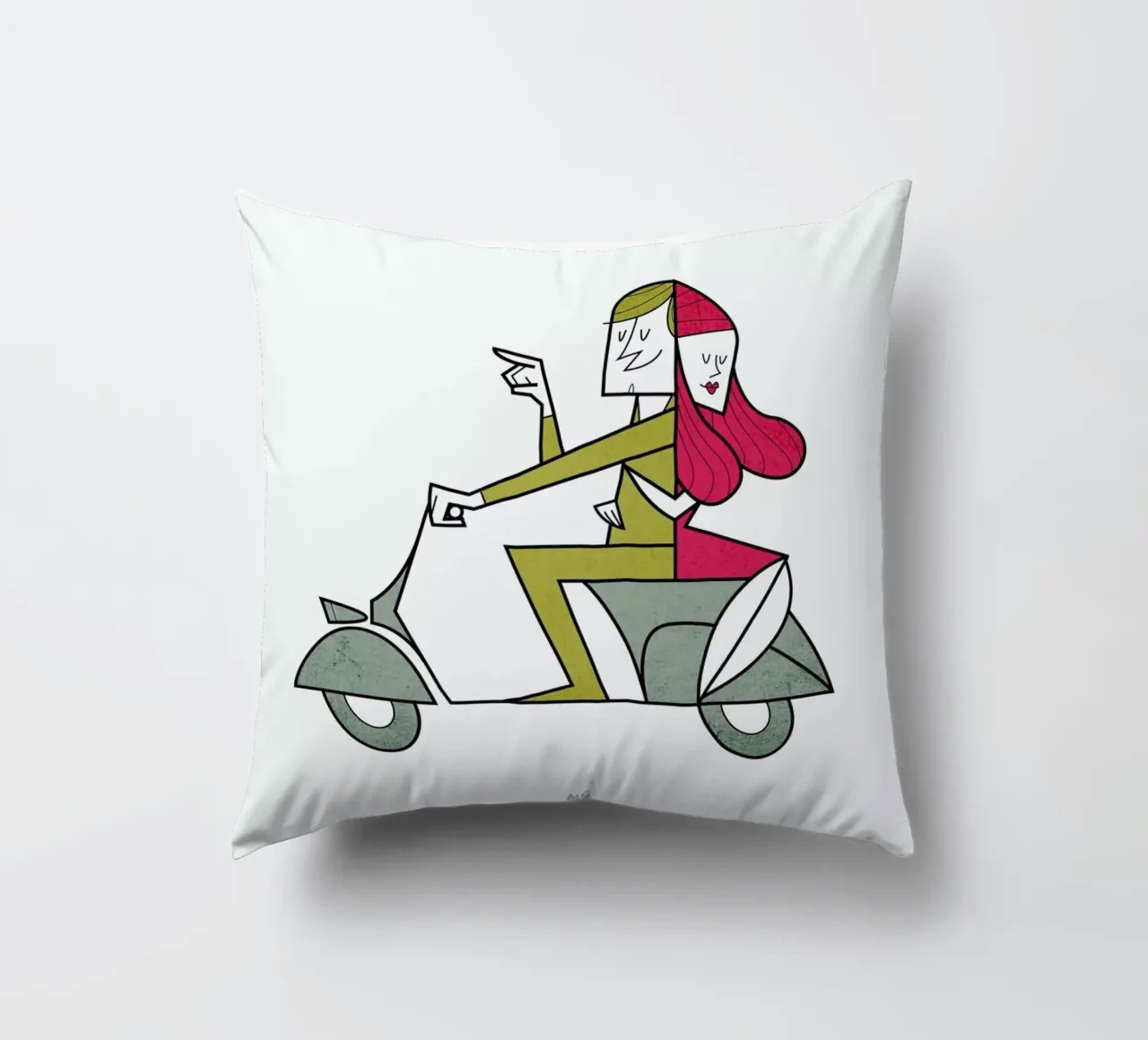 Lovers hug cuscino da Ale Giorgini