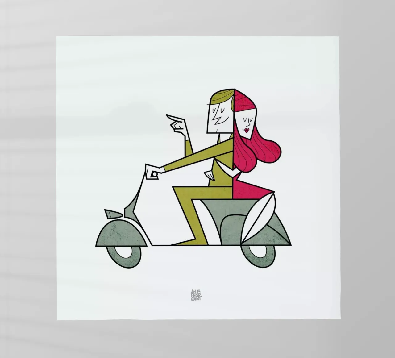 Lovers hug pellicola backlit da Ale Giorgini