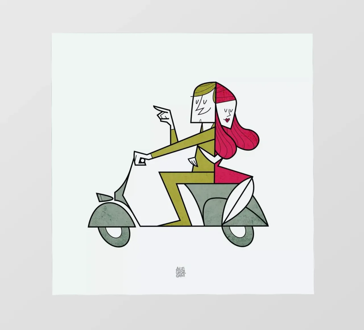 Lovers hug pellicola backlit da Ale Giorgini