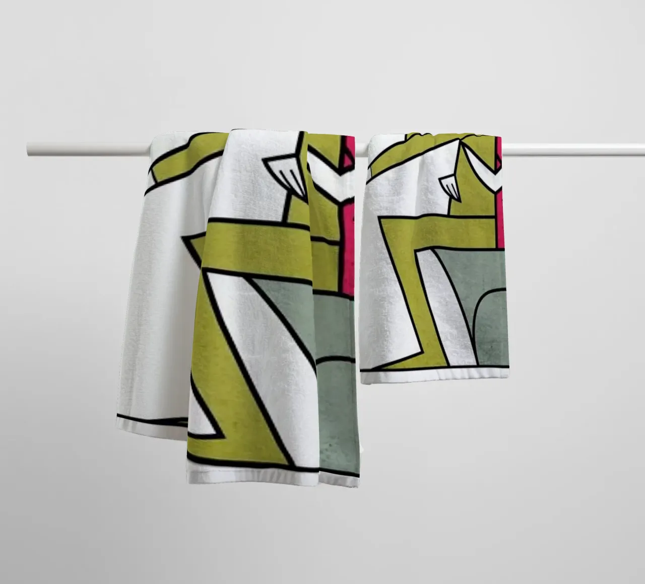 Lovers hug asciugamano da bagno da Ale Giorgini