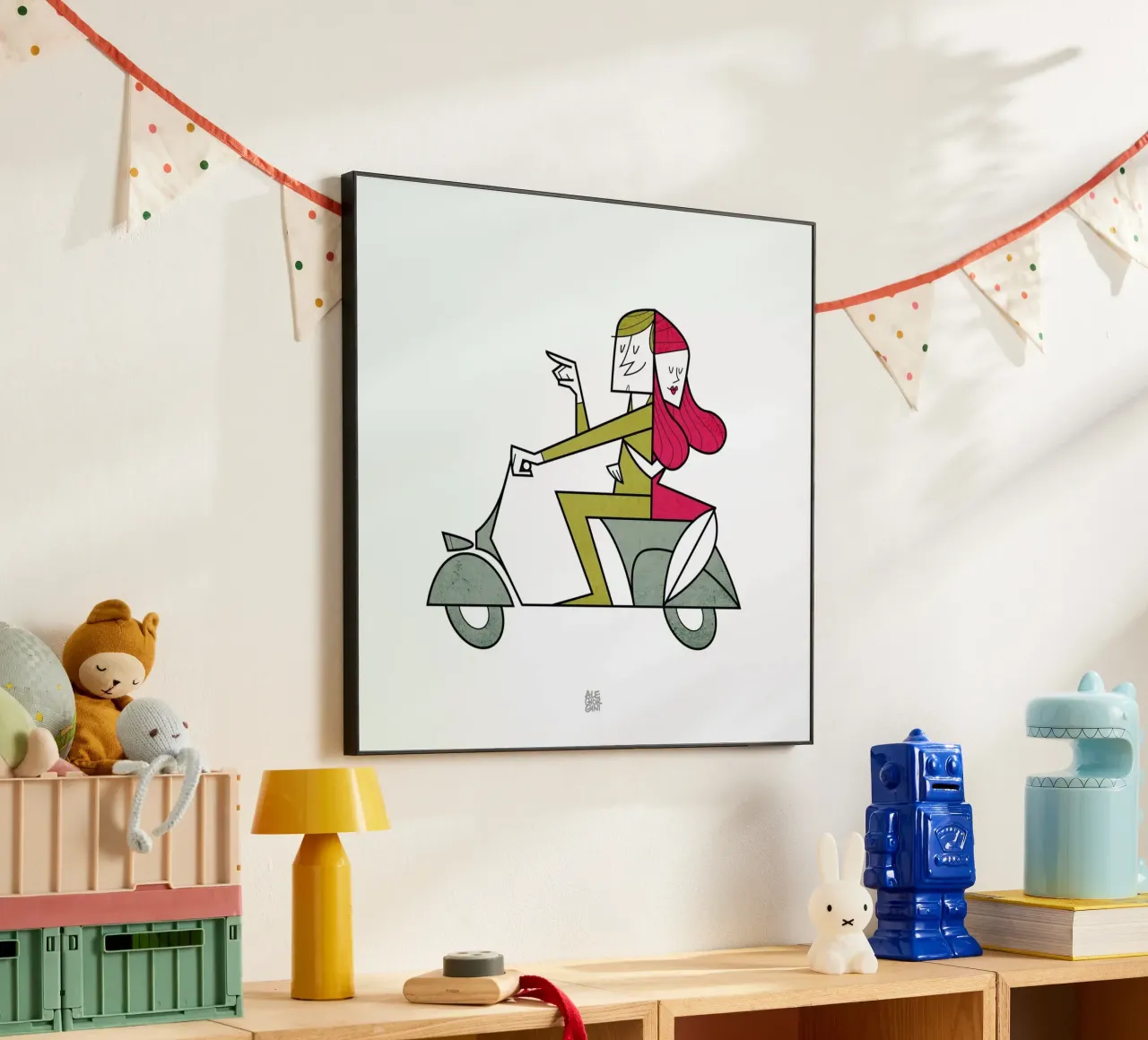 Lovers hug alluminio dibond da Ale Giorgini