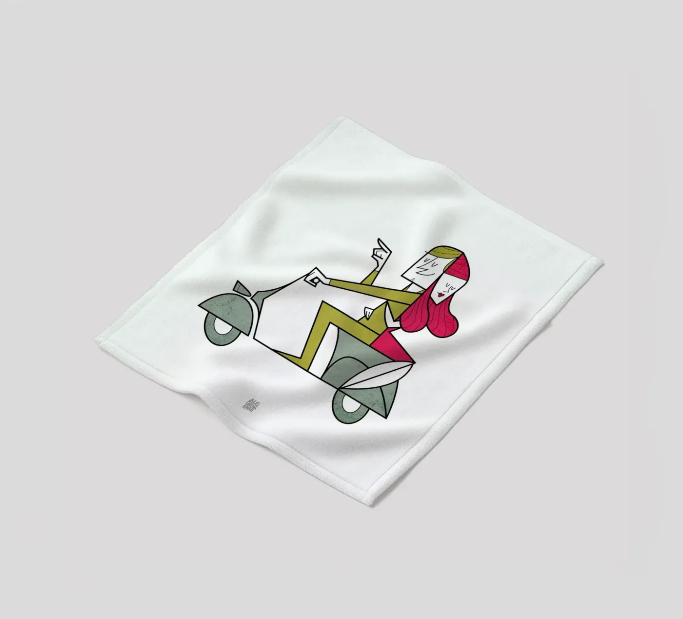 Lovers hug Fleecedecke von Ale Giorgini