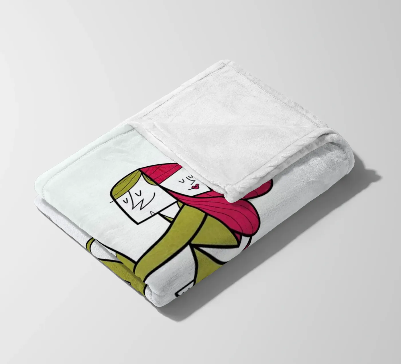 Lovers hug Fleecedecke von Ale Giorgini