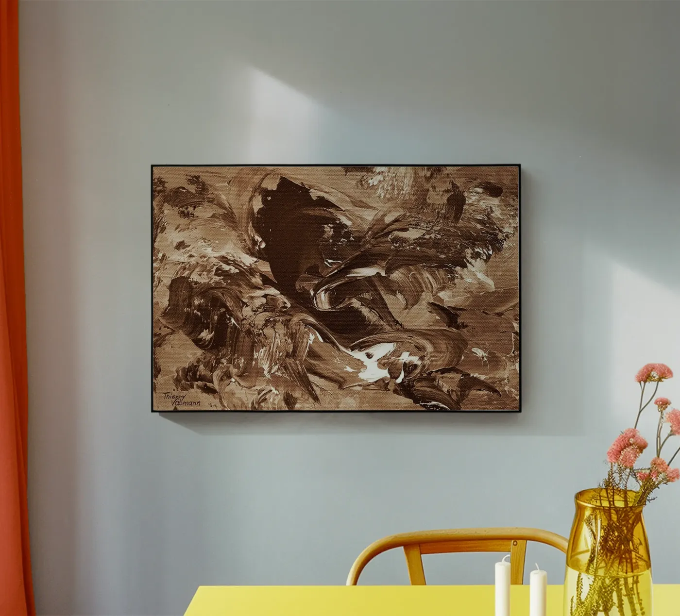 SEPIA 46 plexiglass da Thierry Vobmann Abstract painting