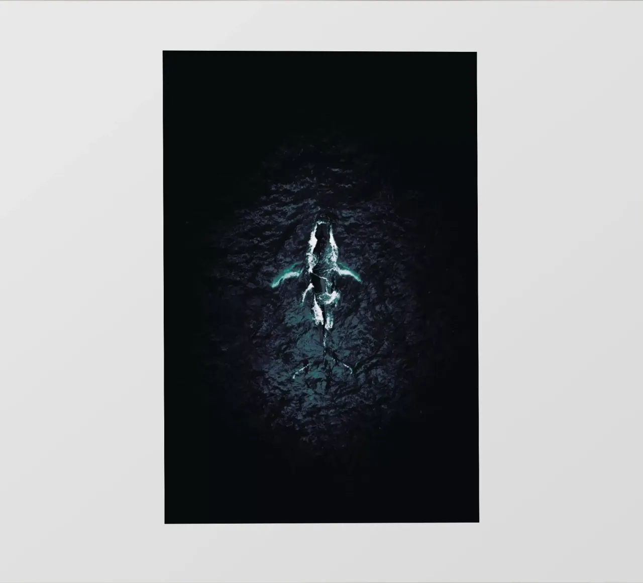 Humpback Breach pellicola backlit da Airpixels