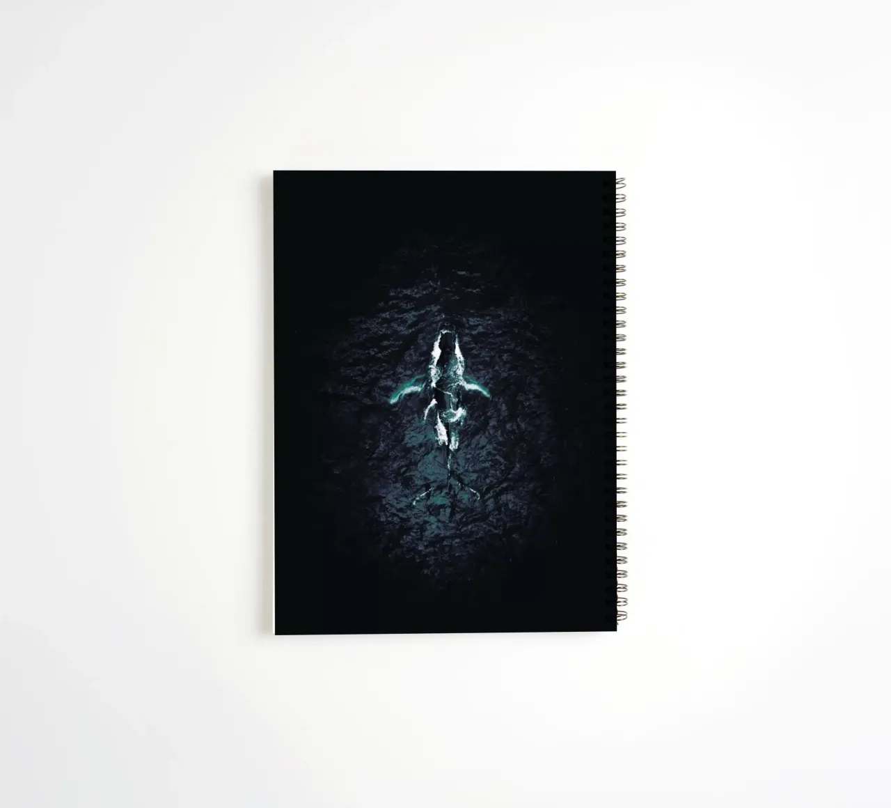 Humpback Breach spiral notebook by Airpixels