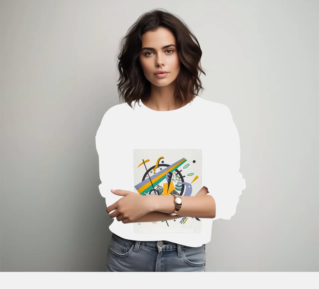 Kandinsky Art Print sweatshirt by Venus Art