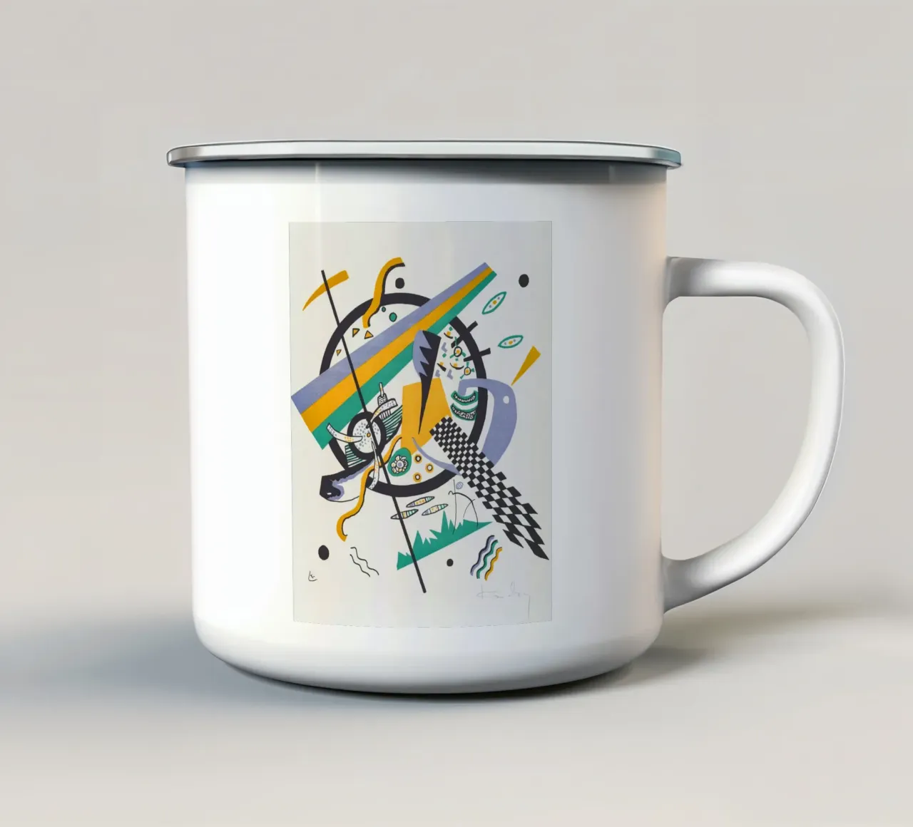 Kandinsky Art Print tazza in smalto da Venus Art