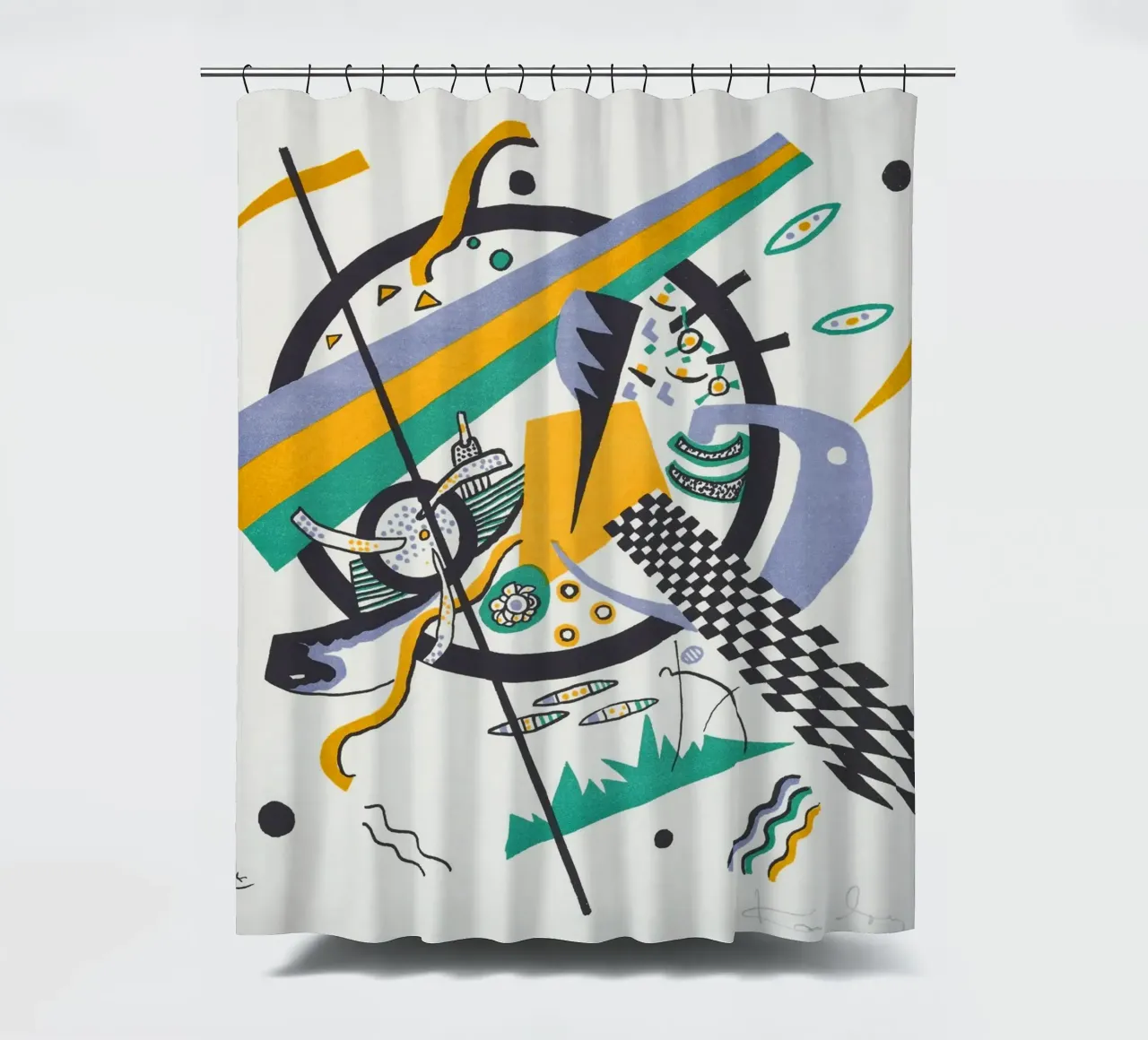Kandinsky Art Print tenda da doccia da Venus Art