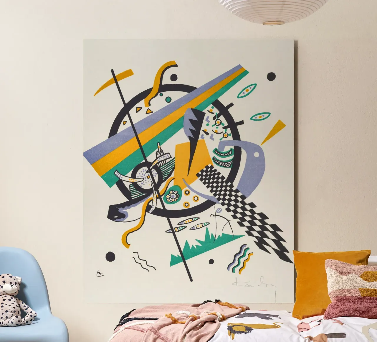 Kandinsky Art Print alluminio dibond da Venus Art