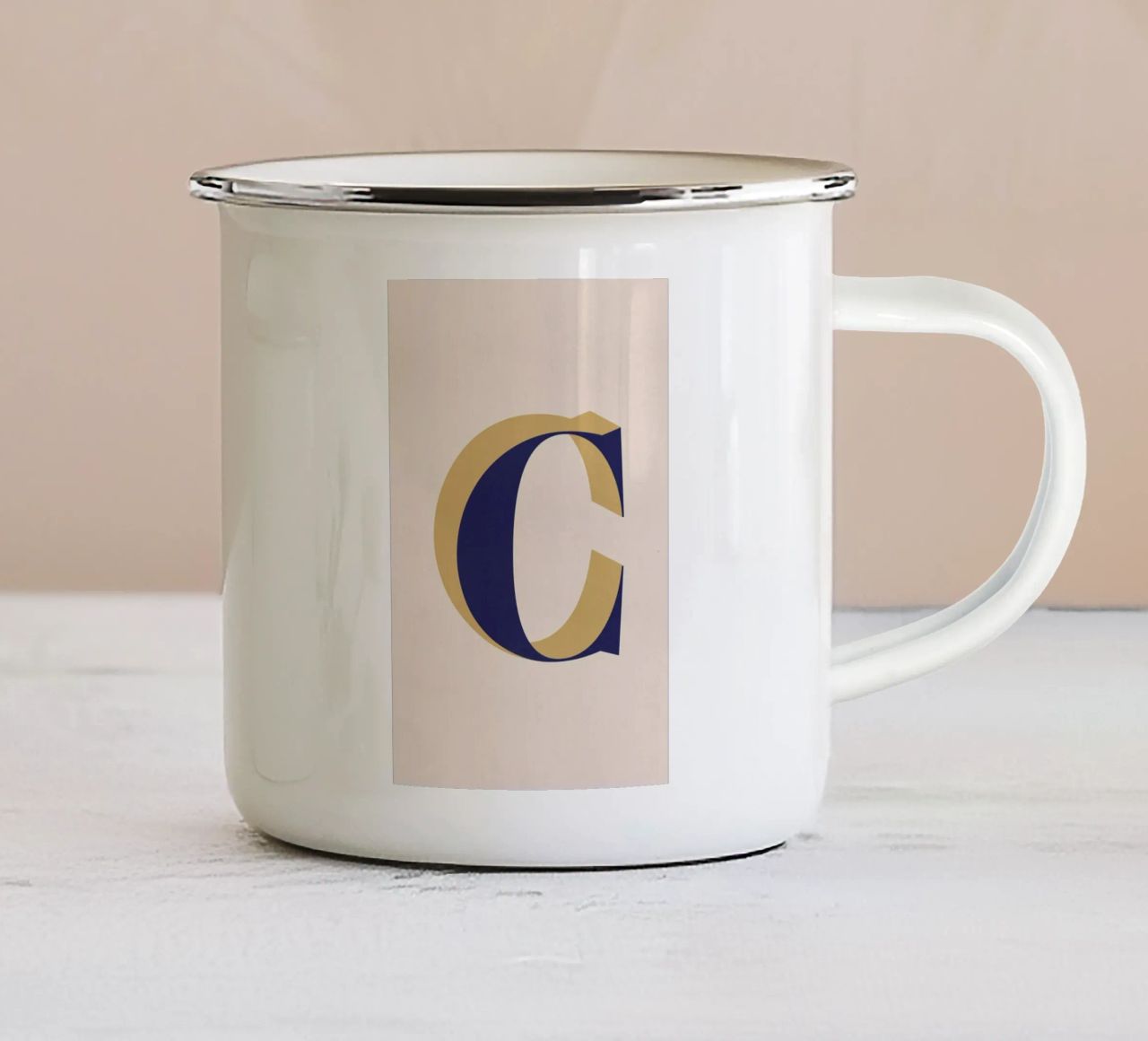 Blue C tazza in smalto da daylight design studio