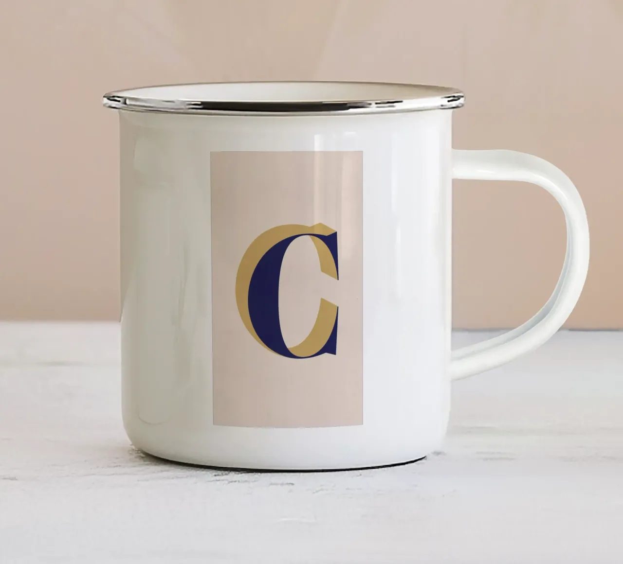 Blue C tazza in smalto da daylight design studio